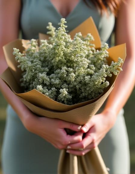 旬の花々を使用したフレッシュブーケ